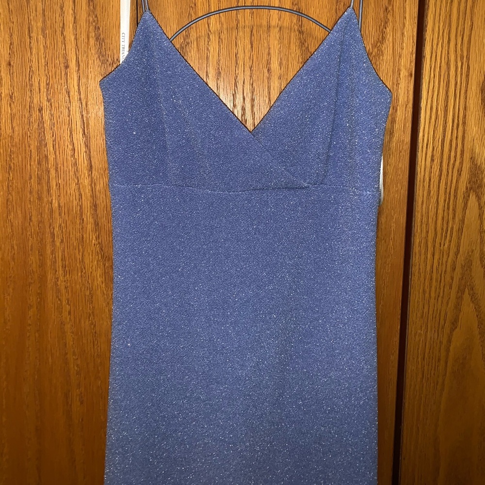 Sky Blue Sparkle Prom Dress!! - Picture 5 of 6